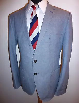 Buy Men's Blue White 42 L Slim Boating Rowing Blazer College Suit Jacket Sport Coat • 59.99£