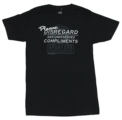 Buy Portal 2 Undeserved Compliments Black T-Shirt, Licenced Tshirt • 18.59£