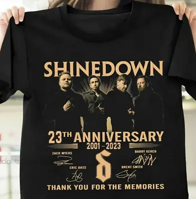 Buy Shinedown 28 Anniversary 2001-2023 Signatures Shirt Unisex S-5Xl • 19.84£