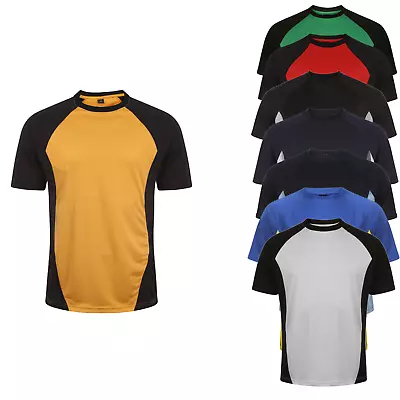 Buy Training T Shirt Top Mens Gym Sports Running Breathable Great For Branding • 8.99£