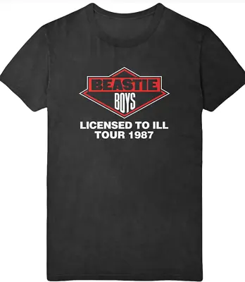 Buy The Beastie Boys Unisex T-shirt: Licensed To Ill Tour 1987 Black Size Xl New • 16.97£