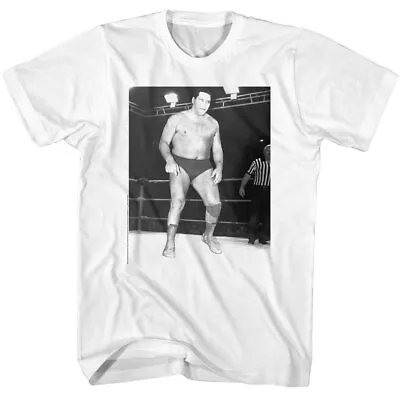 Buy Andre The Giant 7ft 4in 520 Lbs In The Ring WWE Wrestling Champ Men's T Shirt • 40.39£
