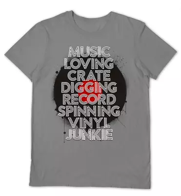 Buy Music Loving Crate Digging Grey Small T Shirt NEW Merchandise Clothing Wearable • 19.69£