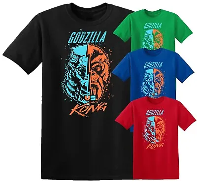 Buy Godzilla Vs King Kong T Shirt Monsters Action Adventure Movie Top Men Boys Kids • 9.99£