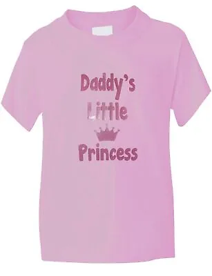Buy Daddy's Little Princess  Funny T-Shirt  Kids Girls Birthday Gift  Age 1-13 • 7.99£