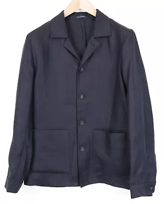 Buy SUITSUPPLY Walter Men Jacket UK36R Navy Blue Slim Unconstructed Pure Irish Linen • 149.99£