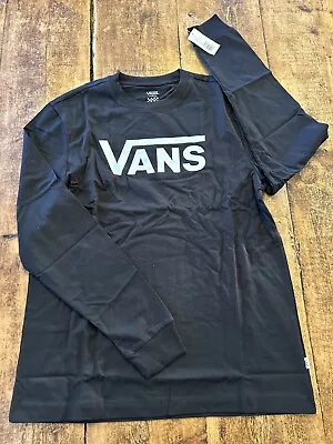 Buy Vans Black White Classic Women’s Long Sleeve T-Shirt - Medium • 13.62£