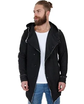 Buy Redbridge Men's Sweat Jacket Cardigan Pullover Hoody Long Oversize Hood B • 31.80£