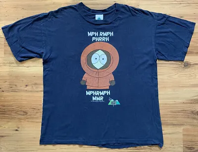 Buy Vintage South Park T Shirt 1998 Kenny Sz XL Navy Blue Comedy Central • 49.99£