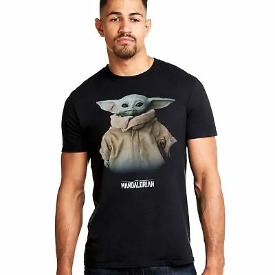 Buy Official Star Wars Mens Mandalorian Baby Yoda T-shirt Black S-XXL • 13.99£