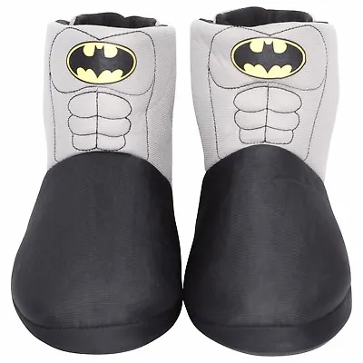 Buy Mens / Boys Batman Novelty Slipper Boots Kids Shoe Sizes 1-6 Adults Sizes 7-12 • 16.95£