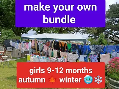 Buy 9-12 Months Girls Dress Top Jumper Outfit Jacket Autumn Winter Make A Bundle • 1.99£