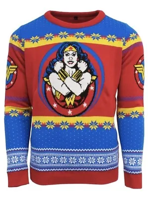 Buy 2XL (UK) Wonder Woman Ugly Christmas Xmas Jumper Sweater By Numskull / DC • 33.99£