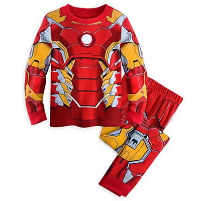 Buy Super Hero Iron Man Pyjamas Kids Sleepwear Boys Nightwear Pj's Novelty Outfits • 8.69£