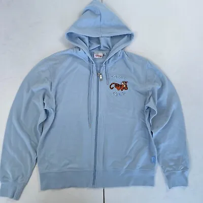 Buy Tigger Hoodie Medium Blue Disney Store Womens Hooded Jumper Sweatshirt Full Zip • 8.89£