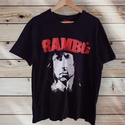 Buy Men's Rambo 2020 Studio Canal Black Graphic T-shirt, XL • 9.95£
