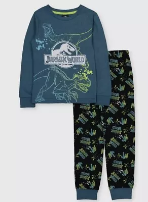 Buy TU Teal Jurassic World Pyjamas 7-8 Years New • 11£