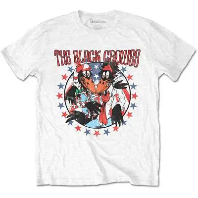 Buy BLACK CROWES -  Official Unisex T- Shirt - Flying Crowes - White  Cotton • 16.99£