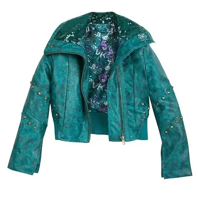 Buy Disney Descendants Uma Faux Leather Jacket Aged 9-10 • 19.99£