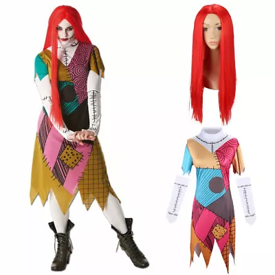 Buy Sally The Nightmare Before Christmas Costumes Adults Christmas Party Fancy Dress • 24.99£