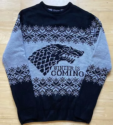 Buy XS 37  Game Of Thrones 'Winter Is Coming' Ugly Christmas Xmas Jumper Sweater • 19.99£