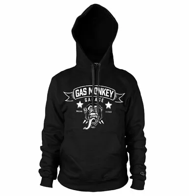 Buy Gas Monkey Garage Fast N´ Loud Hoodie Sweater Pullover Blood, Sweat, Beers Black • 38.11£