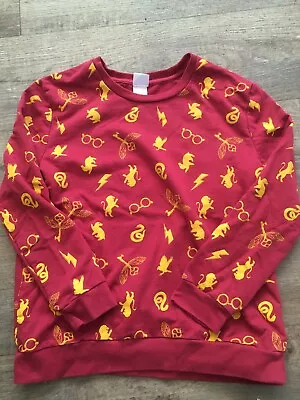 Buy Youth Long Sleeve 14-16 Shirt Harry Potter Gryffindor All Over Print • 14.47£