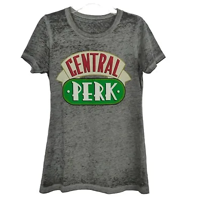 Buy Friends TV Show Central Perk Tee Shirt Women's Sz Small Gray Burnout Coffee Shop • 4.73£
