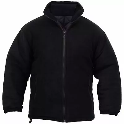 Buy Mens Extra Thick Winter Fleece Heavy Duty Work Jacket Padded Winter Size S - 5xl • 24.99£