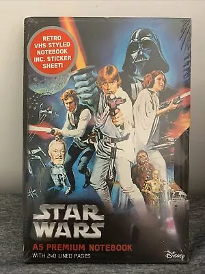 Buy Star Wars Notebook Note Pad A5 VHS Retro Official Disney Merch New • 3.50£