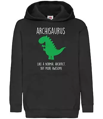 Buy 60 Second Makeover Limited Architect Dinosaur Architectasaurus Black Hoodie Arch • 21.99£
