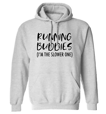 Buy Running Buddies, Hoodie / Sweater Sport Gym Competitive Rivalry Matching 6050 • 25.95£