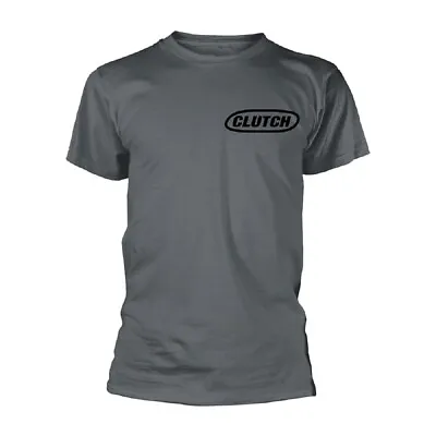 Buy Clutch 'Classic Logo' Grey T Shirt - NEW • 16.99£