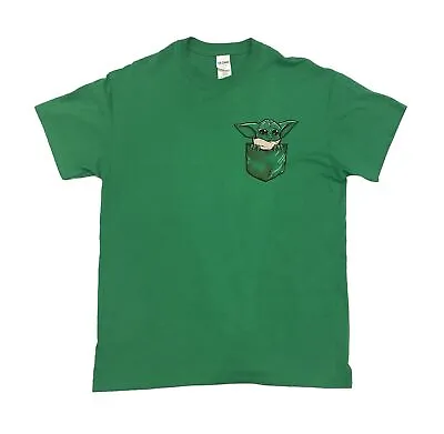 Buy Gildan Baby Yoda Grogu T-Shirt - Green - Size Medium • 12£