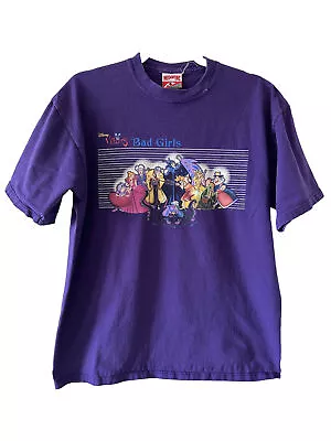 Buy Vintage 90s Disney Villains Bad Girls Movie Cartoon T-Shirt Sz L Y2K Bratz  • 47.49£