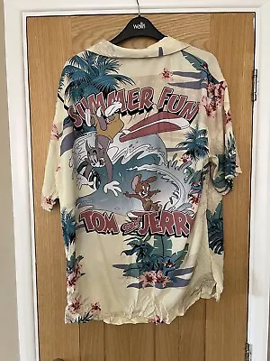 Buy Tom And Jerry Hawaiian Shirt Medium • 13£