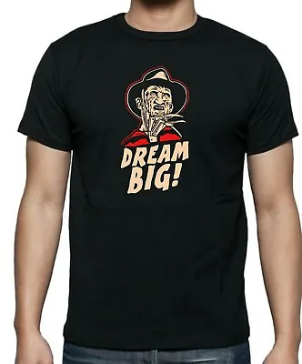 Buy NIGHTMARE ON ELM STREET DREAM BIG T-Shirt Mens Unisex + Ladies Fitted, Up To 5xl • 22.99£