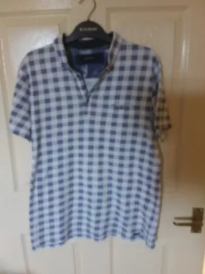 Buy Guide London Mens Check T Shirt Size  L Cotton • 2.97£