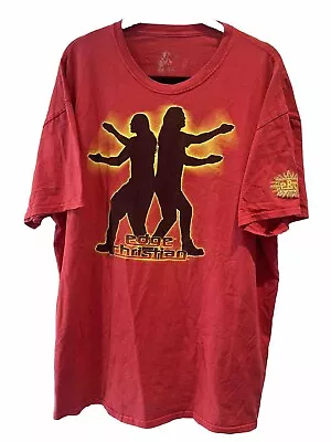 Buy RARE Edge And Christian WWE Official Red Pose Shirt Pose-Itively Awesome - XXL • 44.97£