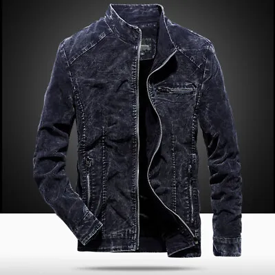 Buy New Spring Men's Clothing Young Denim Jeans Jacket Slim Fit Jackets Coat Outwear • 23.75£