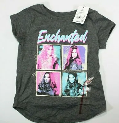 Buy NEW Disney Descendants 3 Girls Size XS (4/5) Graphic T-Shirt Gray  • 8£