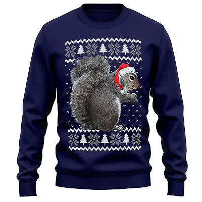 Buy Squirrel Gift Christmas Sweatshirt Wildlife Animal Him Or Her Xmas Jumper Unisex • 24.99£