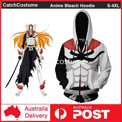 Buy Anime BLEACH Hoodie Jumper Kurosaki Ichigo Minotaur 3D Print Hooded Sweatshirt • 22.98£