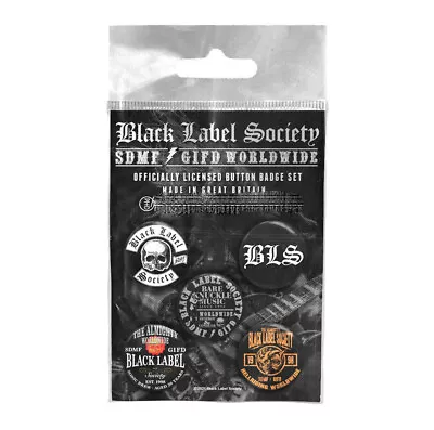Buy Black Label Society 5 Button Badge Set Pack Official Metal Rock Band Merch • 9.48£