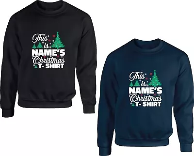 Buy Personalised Merry Christmas This Is Name's Christmas Jumper Your Name Xmas Top • 17.99£