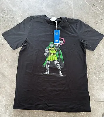 Buy Marvel Adidas Colab Dr Doom Black T Shirt UK Small New With Tags • 19.99£