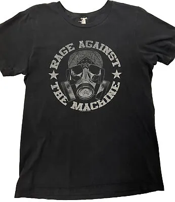 Buy Rage Against The Machine T-Shirt Black RATM Gas Mask Shirt Medium 2016 • 15.12£