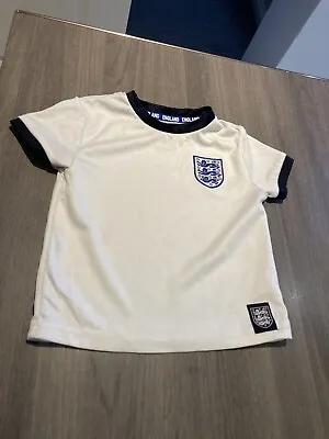 Buy Boy Girls Kids Age 1-2 England Football Top T-Shirt Three Lions • 2£