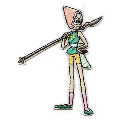 Buy Steven Universe Pearl With Spear Patch Cartoon Network Animation Embroidered Iro • 10.40£