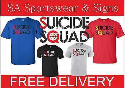 Buy Adults Gildan Suicide Squad Fun Crazy Dc  Design T-shirt Sizes  S-xxl • 11.99£